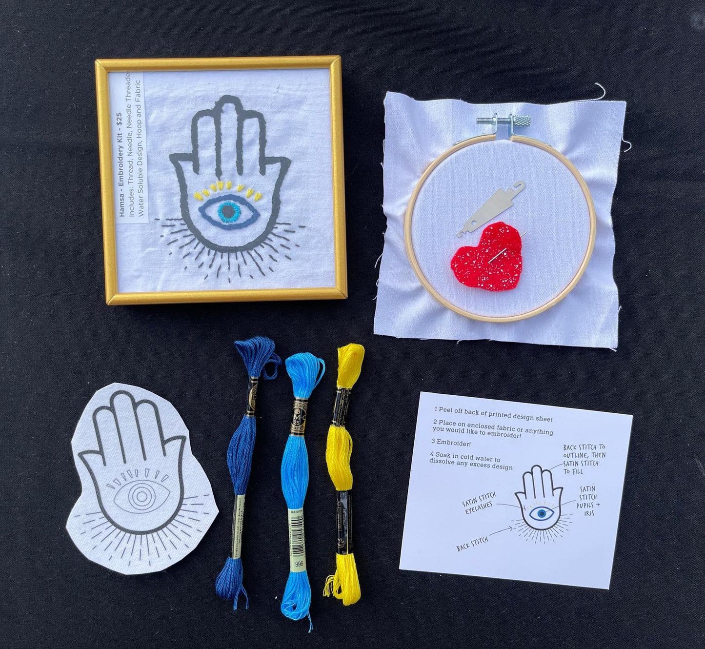 Embroidery Kit - Hamsa