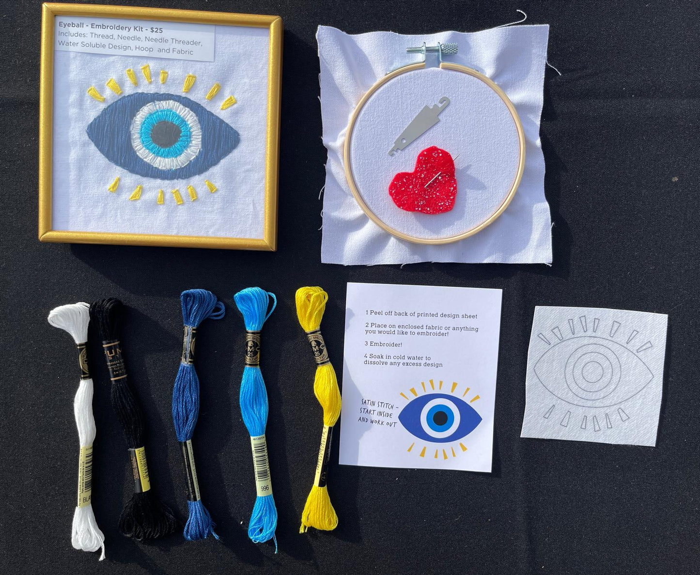 Embroidery Kit - Evil Eye