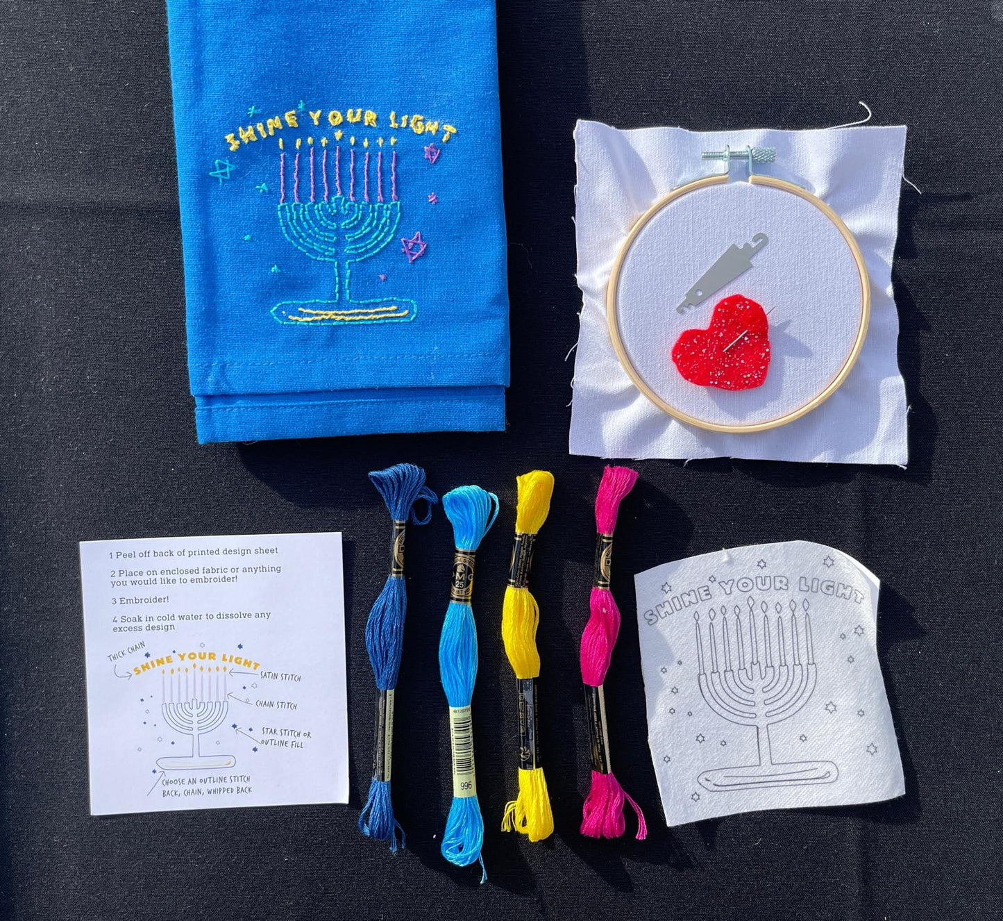 Embroidery Kit - Shine Your Light